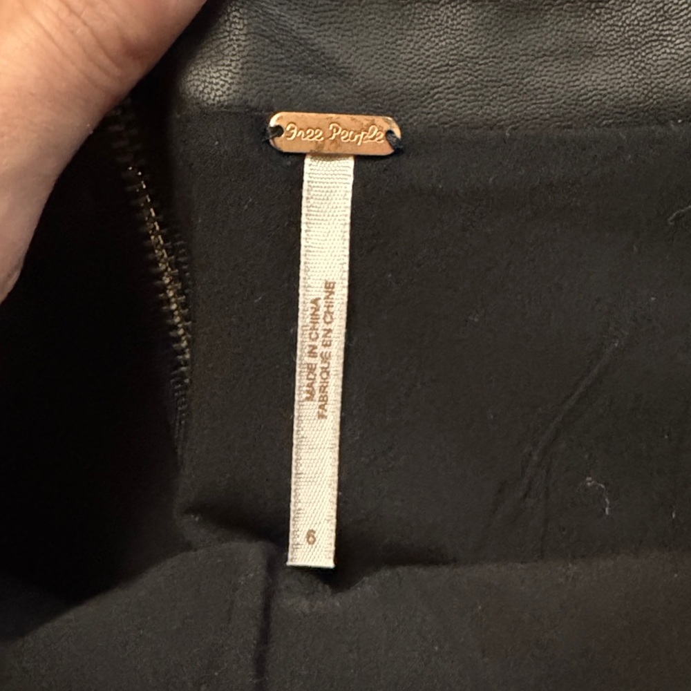 Free People Midnight Black Mini Skirt - Picture 2 of 3